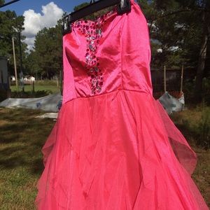 Hot pink dress! Only worn once!